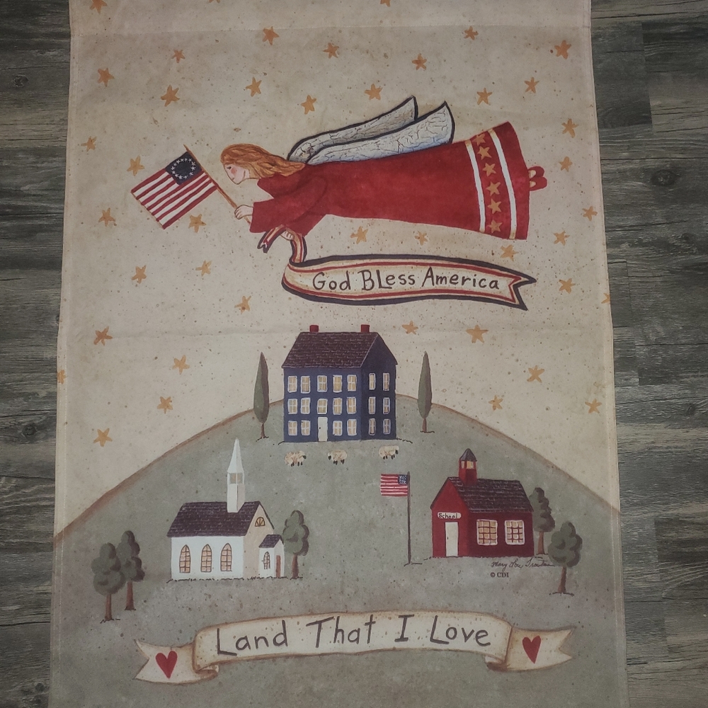 Patriotic house flag